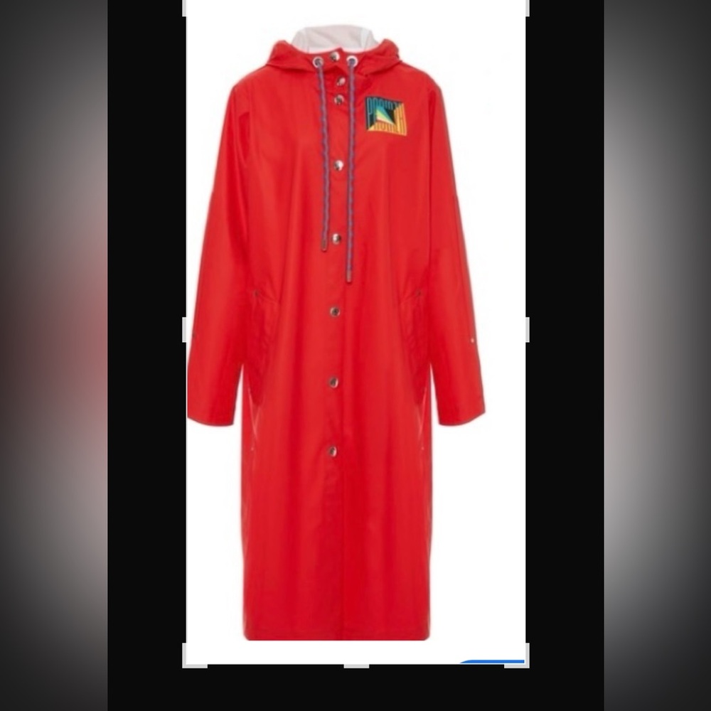 Proenza schouler PSWL luxury long red rain coat trench coat medium
